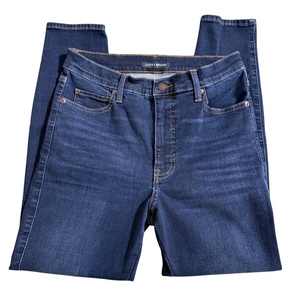 Lucky Brand Denim - Lucky Brand Uni Fit High Rise Skinny Ankle Jean Dark Wash 30-32A Petite